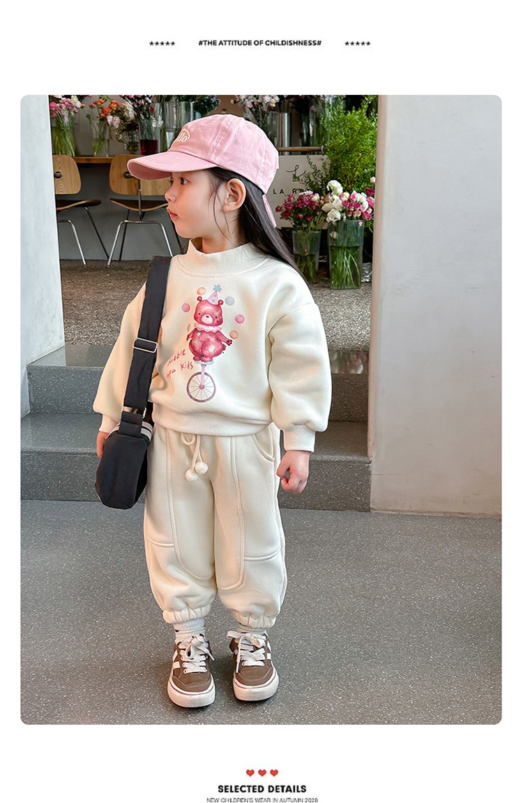 HA16105 - BỘ NỈ LÓT LÔNG BÉ GÁI