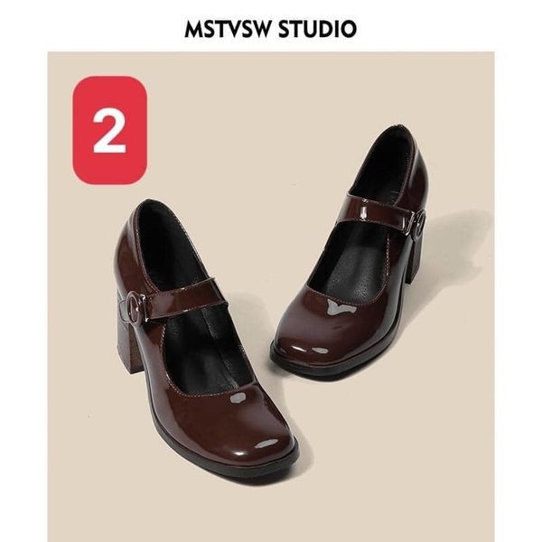 HA17107 - GIÀY MARY JANE PHONG CÁCH RETRO