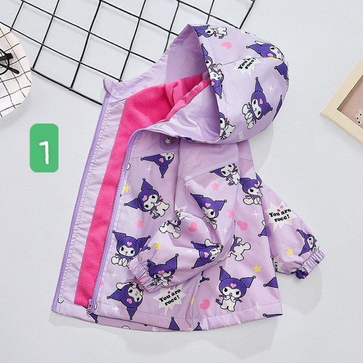 HA18102 - KHOÁC GIÓ LÓT NỈ ẤM BÉ GÁI DMTH