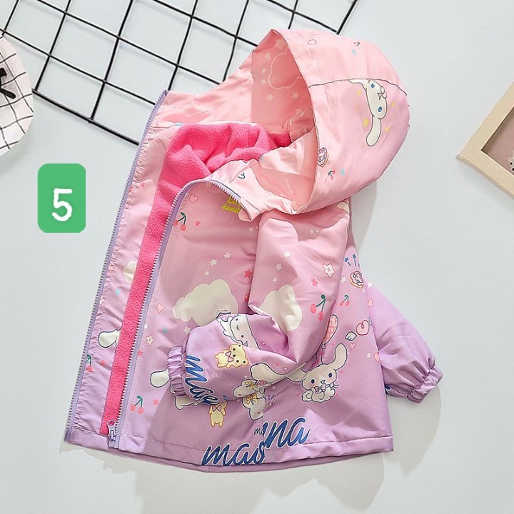 HA18102 - KHOÁC GIÓ LÓT NỈ ẤM BÉ GÁI DMTH