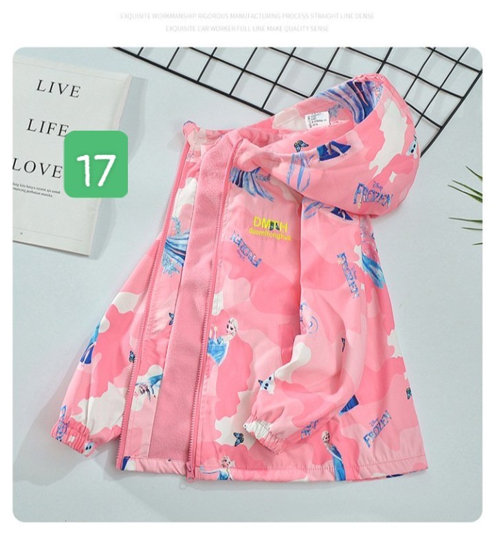 HA18102 - KHOÁC GIÓ LÓT NỈ ẤM BÉ GÁI DMTH