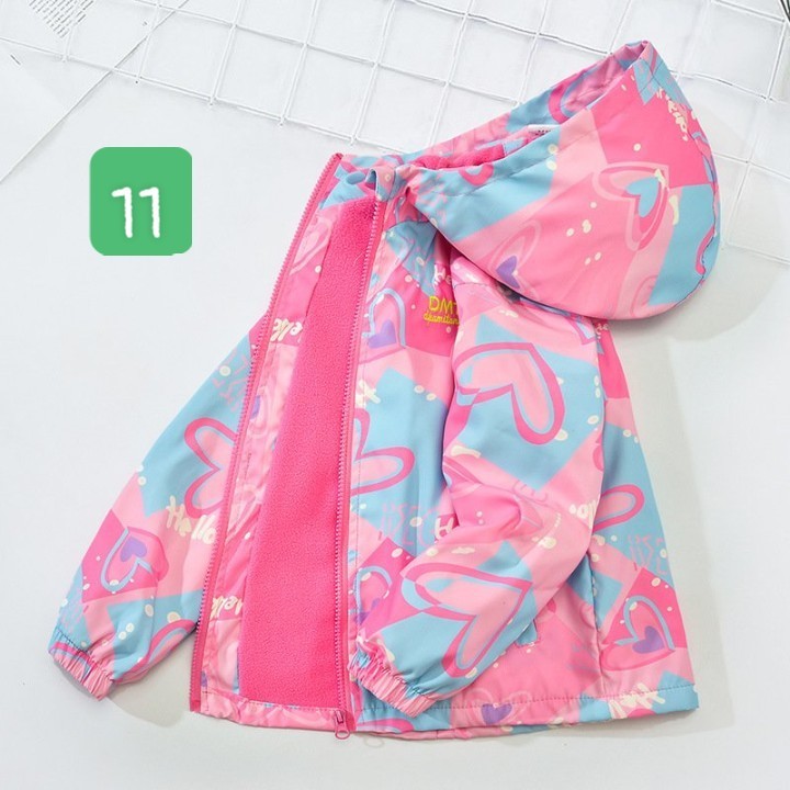HA18102 - KHOÁC GIÓ LÓT NỈ ẤM BÉ GÁI DMTH