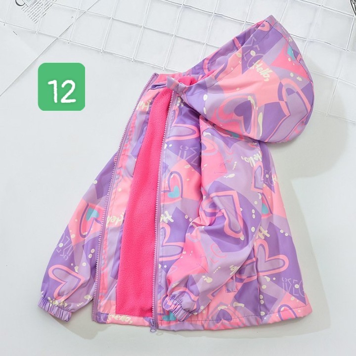 HA18102 - KHOÁC GIÓ LÓT NỈ ẤM BÉ GÁI DMTH