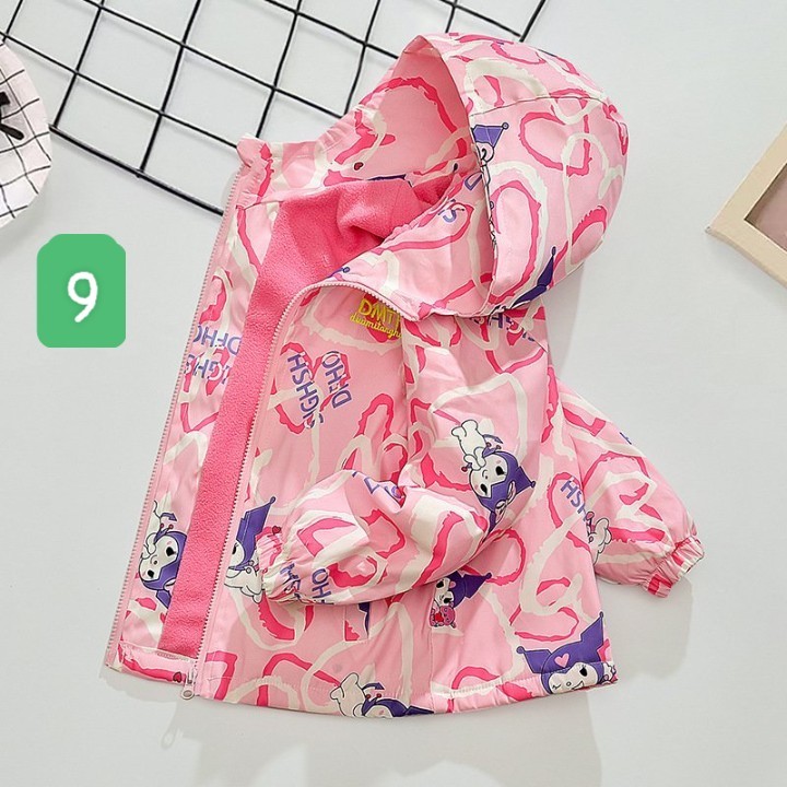 HA18102 - KHOÁC GIÓ LÓT NỈ ẤM BÉ GÁI DMTH