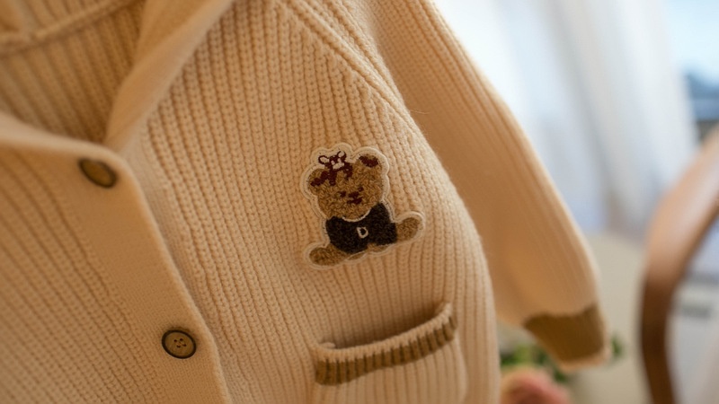 HH22101 - ÁO KHOÁC LEN GẤU CHO BÉ 🐻