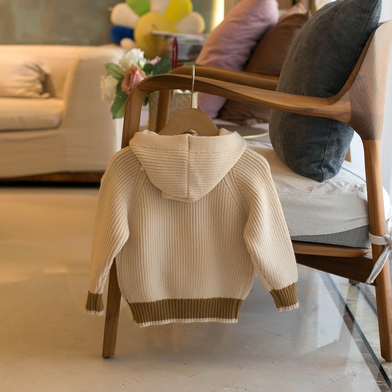 HH22101 - ÁO KHOÁC LEN GẤU CHO BÉ 🐻