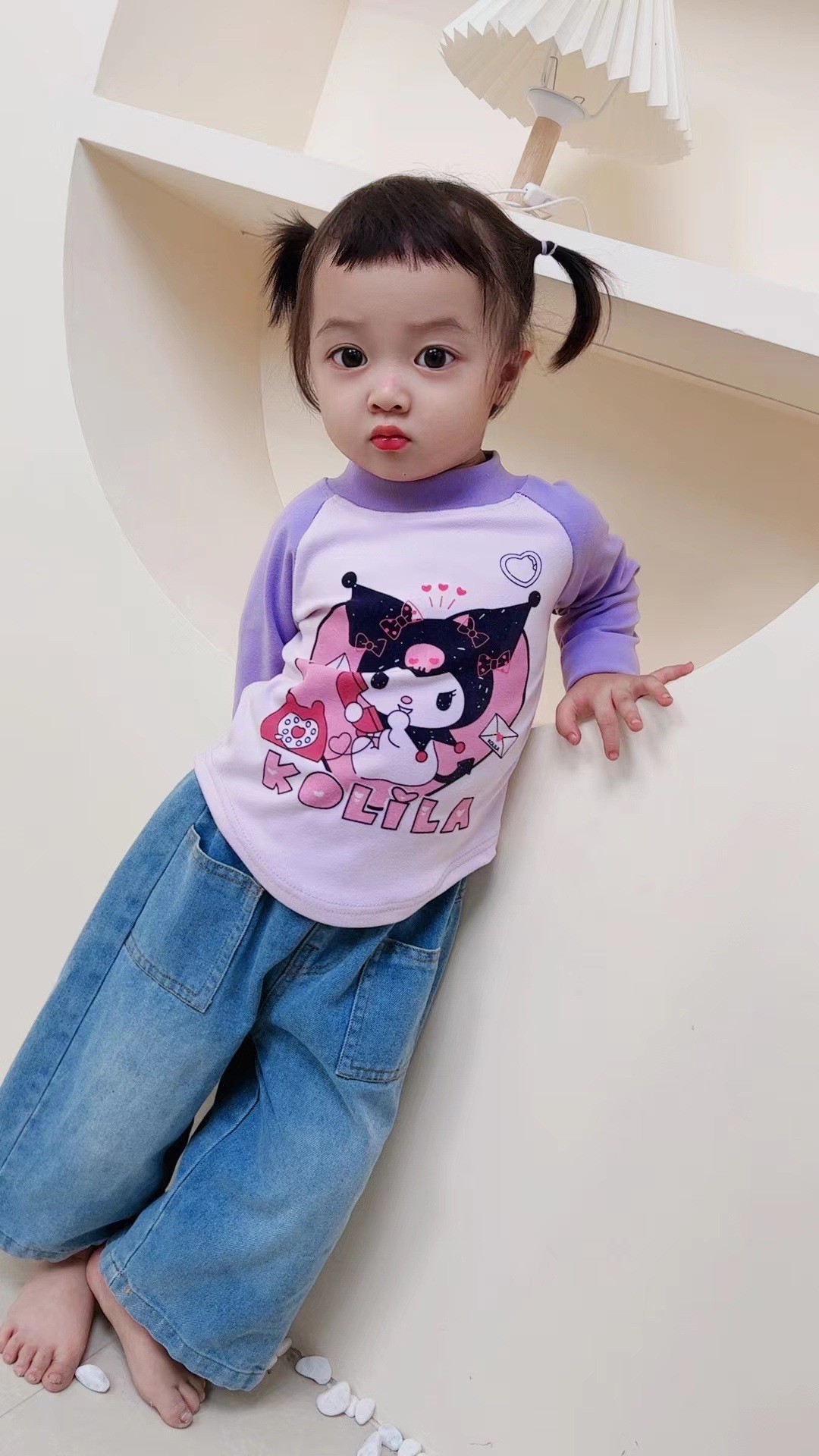 HH23103 - ÁO THU ĐÔNG VIỀN CONG CHO BÉ