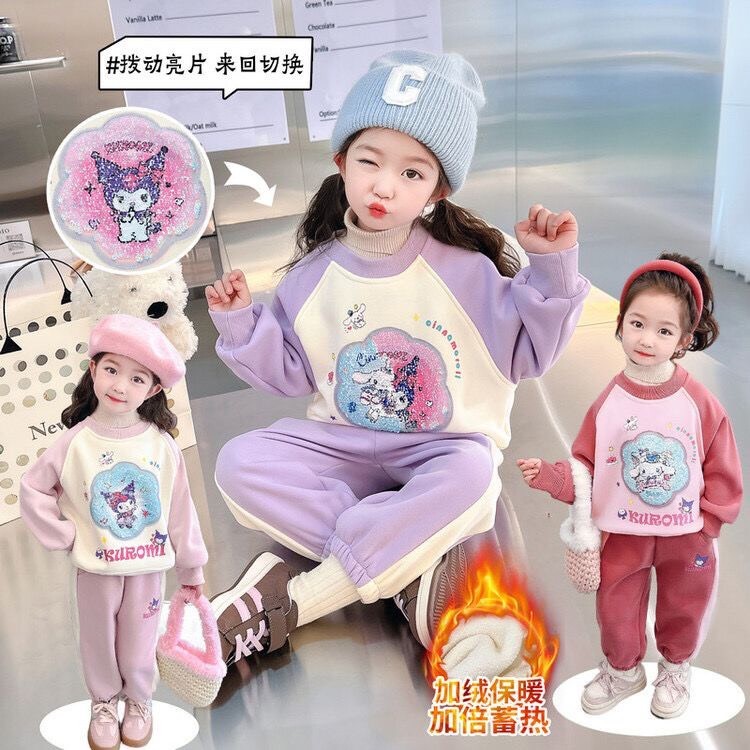 HA24102 - BỘ HOẠT HÌNH KUROMI LÓT LÔNG