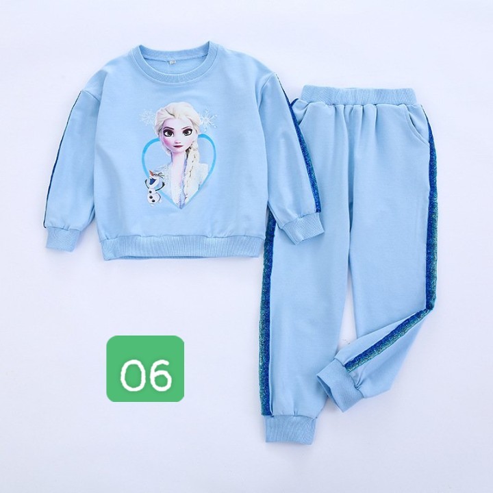 HA25106 - BỘ NỈ ELSA BÉ GÁI