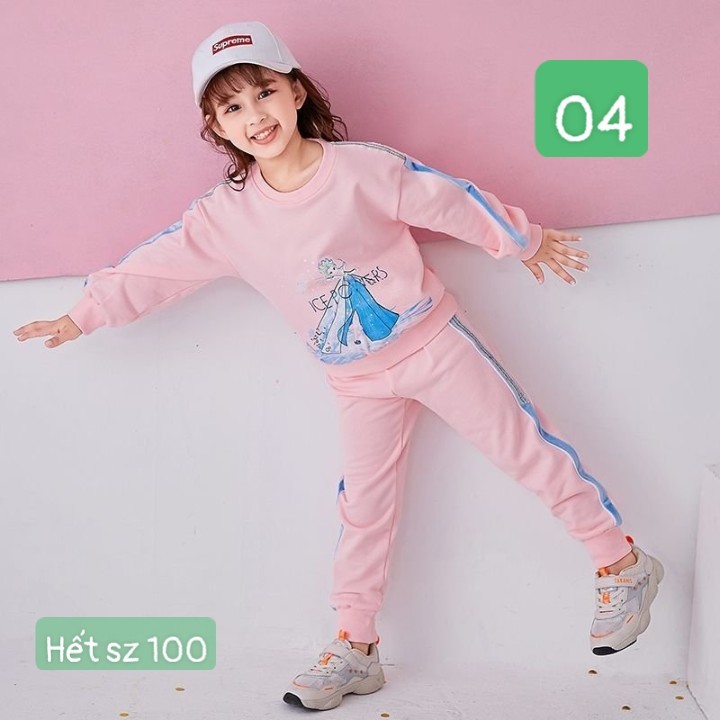 HA25106 - BỘ NỈ ELSA BÉ GÁI