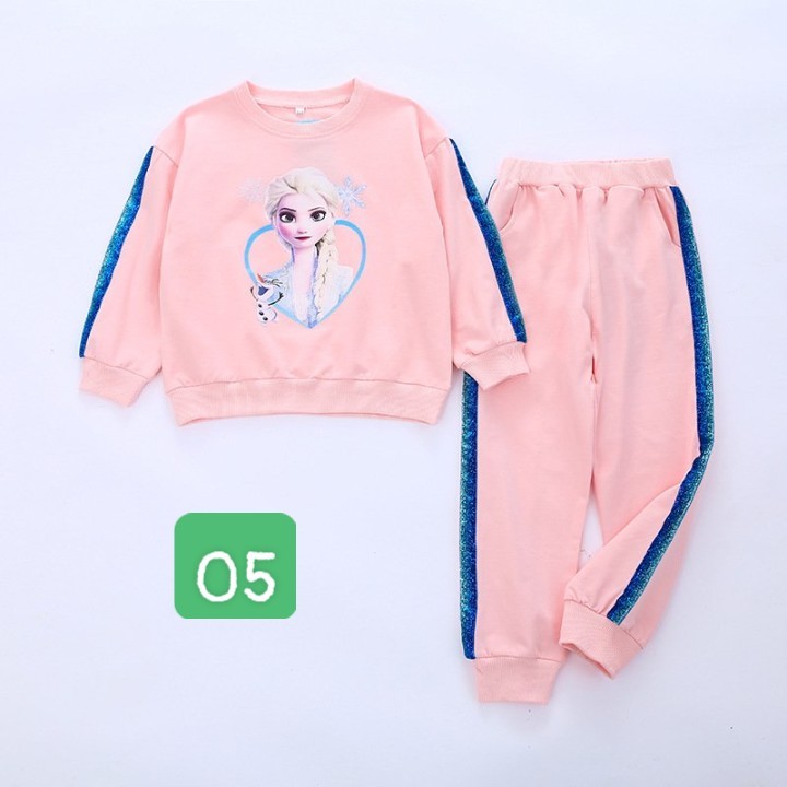 HA25106 - BỘ NỈ ELSA BÉ GÁI