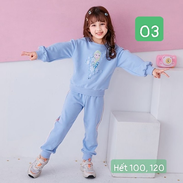 HA25106 - BỘ NỈ ELSA BÉ GÁI