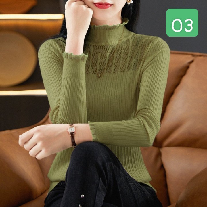 HA28104 - ÁO LEN CỔ LƯỚI