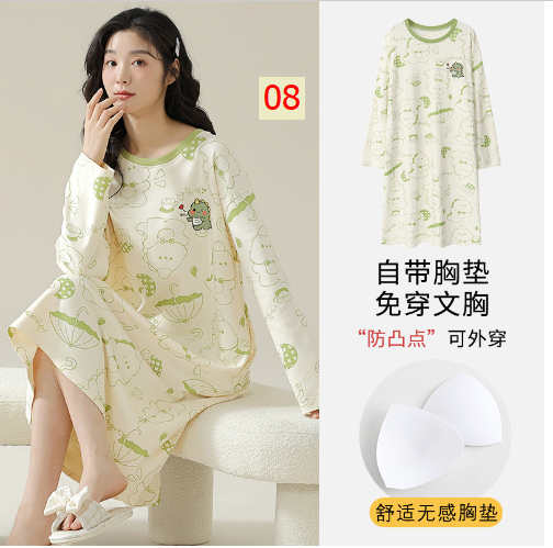 HH29106 - VÁY THU ĐÔNG MẶC NHÀ KÈM BRA