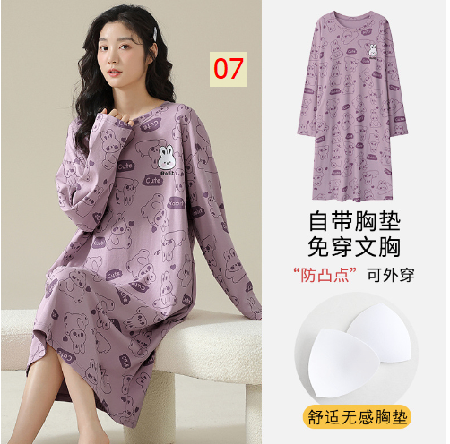 HH29106 - VÁY THU ĐÔNG MẶC NHÀ KÈM BRA