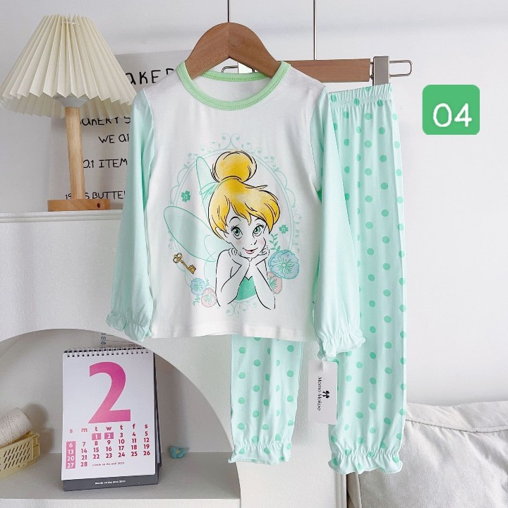 HA29103 - BỘ MẶC NHÀ MOMO MOKOO HÌNH CÔNG CHÚA