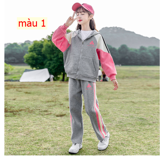 HH31106 - BỘ THỂ THAO CÓ MŨ BÉ GÁI