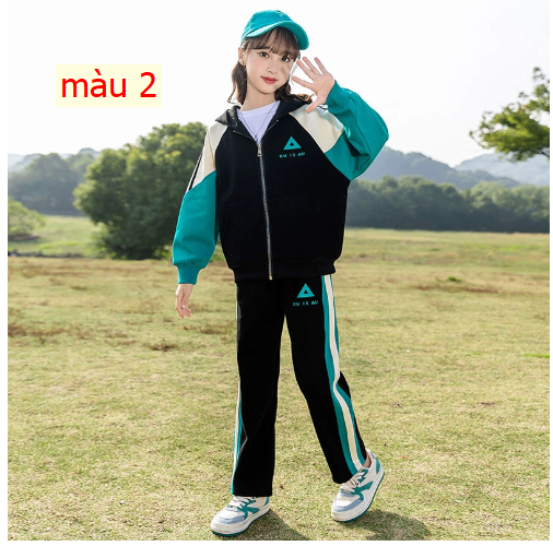 HH31106 - BỘ THỂ THAO CÓ MŨ BÉ GÁI