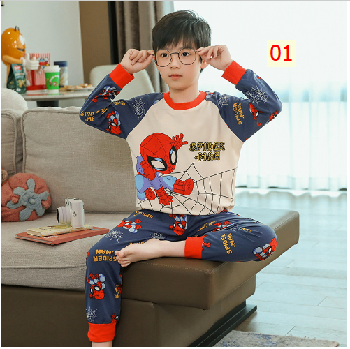 HH3113 - BỘ MẶC NHÀ DÀI TAY BÉ TRAI