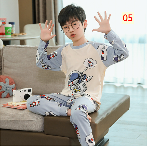 HH3113 - BỘ MẶC NHÀ DÀI TAY BÉ TRAI