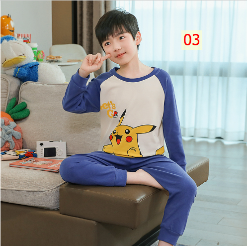 HH3113 - BỘ MẶC NHÀ DÀI TAY BÉ TRAI