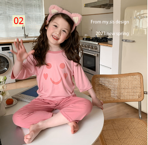 HH4114 - BỘ MẶC NHÀ HÌNH MẶT CƯỜI CHO BÉ