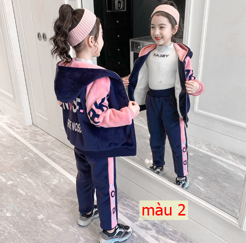 HH5112 - BỘ NỈ NHUNG BÉ GÁI