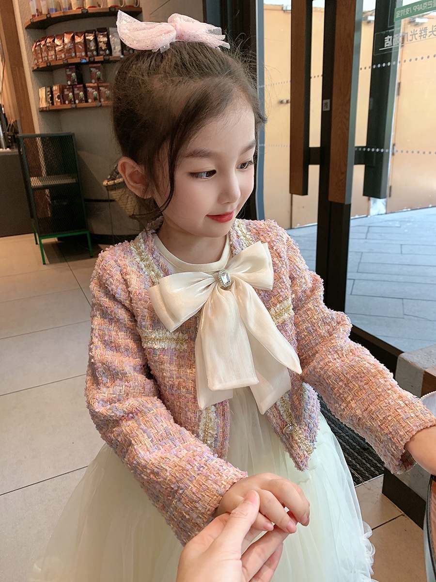 HA5115 - SET VÁY KÈM ÁO DẠ CHO BÉ