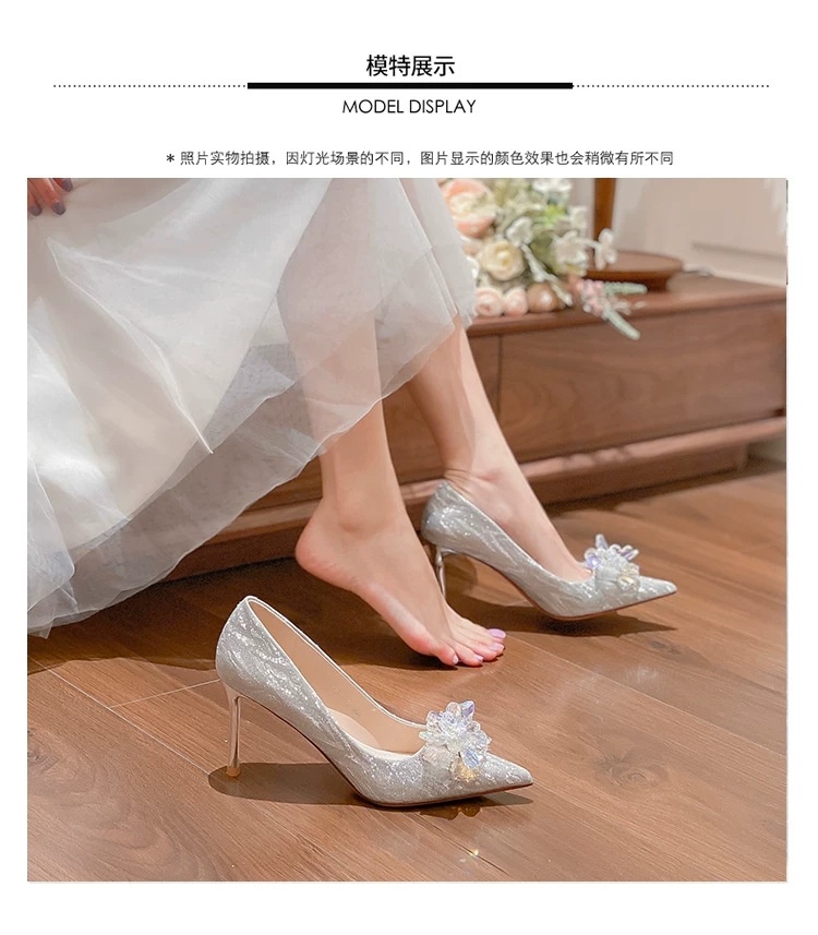 HH6111 - GIÀY CAO GÓT MŨI NHỌN SIÊU SANG