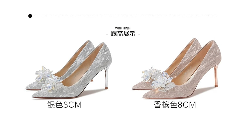 HH6111 - GIÀY CAO GÓT MŨI NHỌN SIÊU SANG