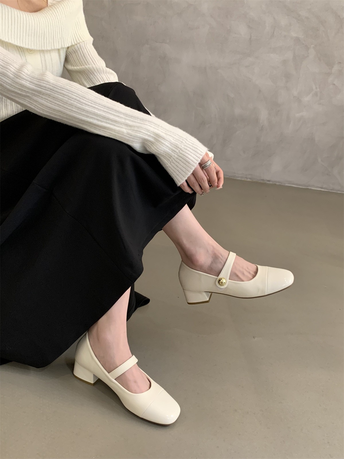 HA6114 - GIÀY MARY JANE GÓT THẤP