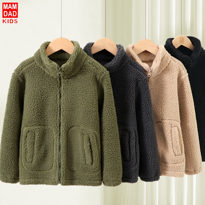 HA8111 - ÁO KHOÁC LÔNG CỪU MAMDADKIDS SIZE ĐẠI
