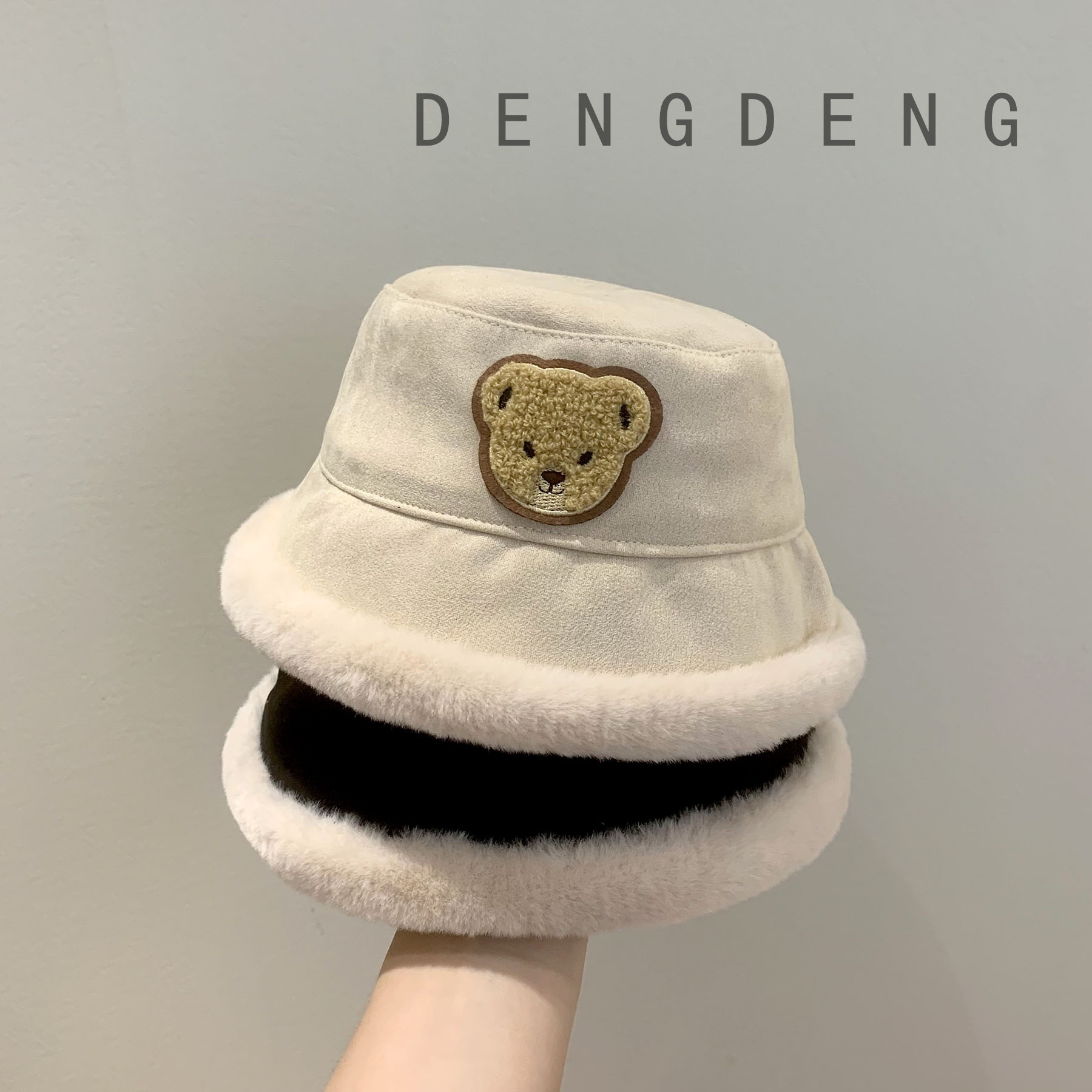 HA11112 - MŨ GẤU FULL LÔNG CHO BÉ