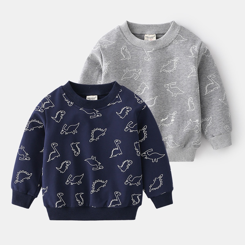 HH12113 - ÁO NỈ DÀI TAY CHO BÉ WELLKIDS