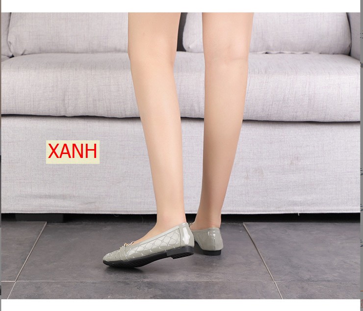 HH15117 - GIÀY BỆT TRẦN TRÁM MŨI VUÔNG