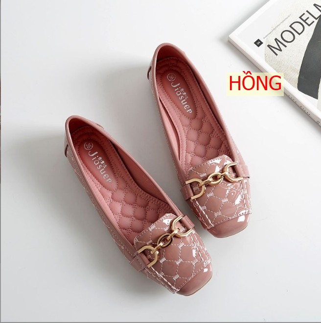 HH15117 - GIÀY BỆT TRẦN TRÁM MŨI VUÔNG