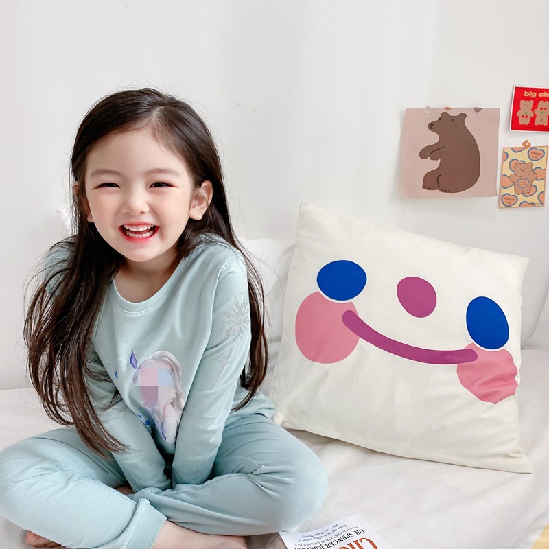 24HA317.08 - BỘ DÀI TAY ELSA MẶC NHÀ CHO BÉ