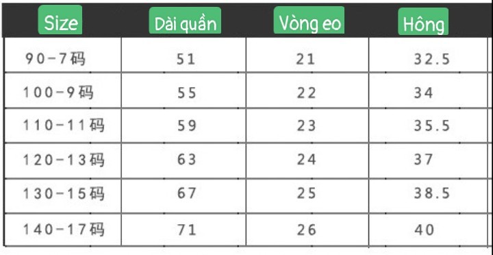HH16115 - QUẦN ÂU BÉ TRAI