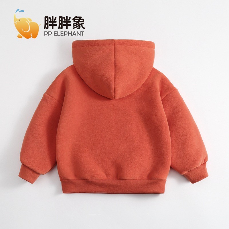 24HA299.06 - ÁO NỈ HOODIE LÓT LÔNG CỪU ELEPHANT