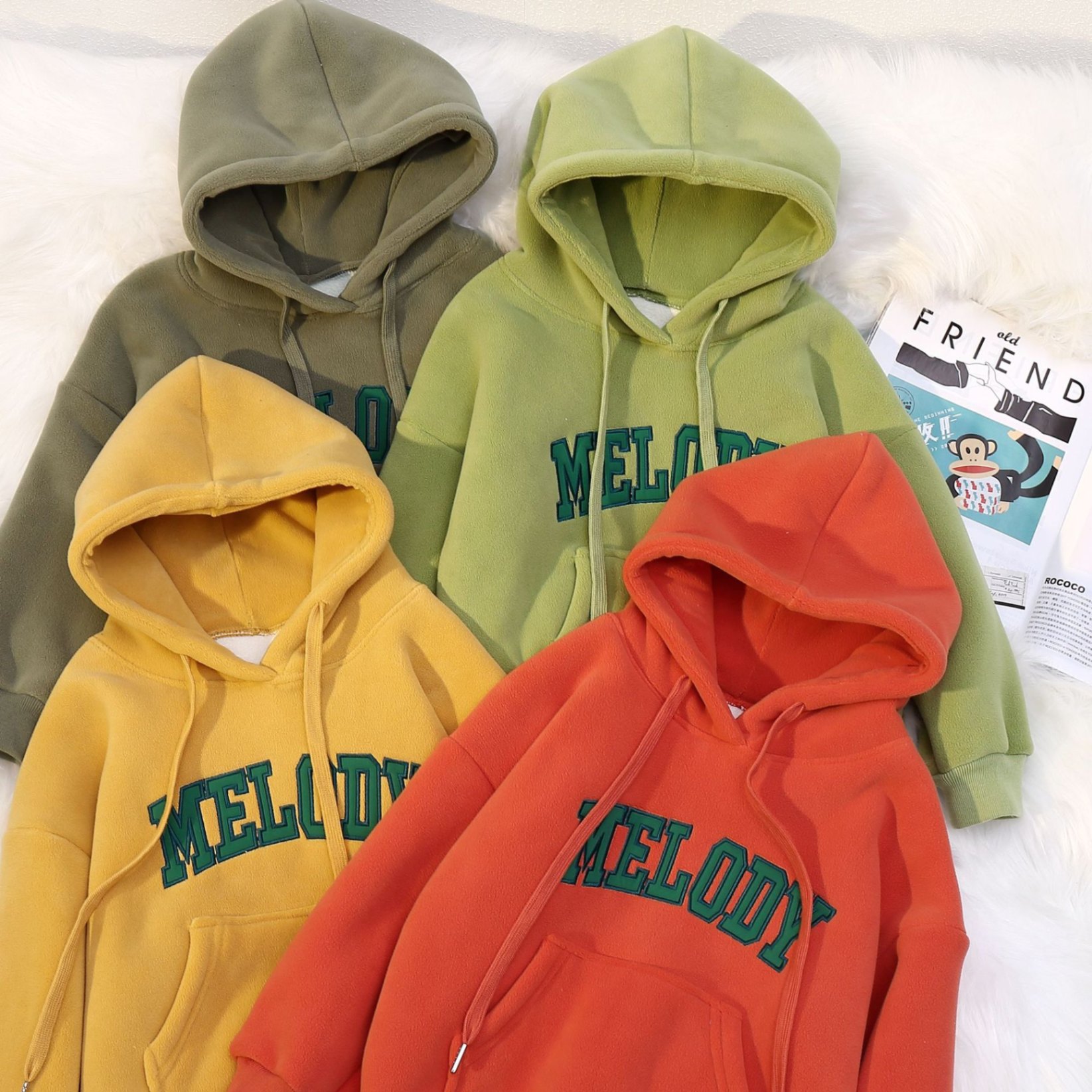 24HA299.06 - ÁO NỈ HOODIE LÓT LÔNG CỪU ELEPHANT