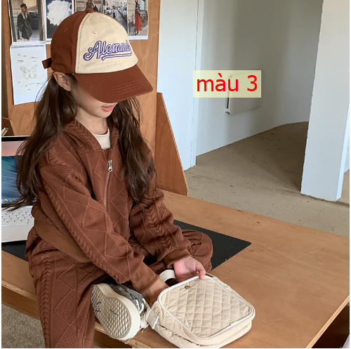 HH18116 - SET ÁO + QUẦN ỐNG LOE DỆT KIM BÉ GÁI