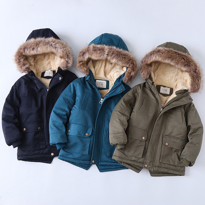 24HA1311.21 - PARKA LÓT LÔNG SIÊU DÀY ẤM CHO BÉ