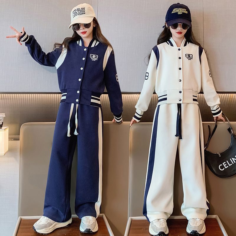 HH19117 - SET ÁO BOMBER + QUẦN ỐNG RỘNG BÉ GÁI