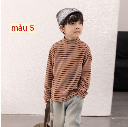 HH20116 - ÁO KẺ NGANG CỔ CAO CHO BÉ HÃNG AMBB