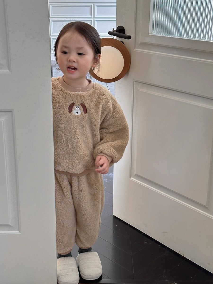 HA19114 - BỘ NỈ LÔNG XUẤT HÀN CHO BÉ