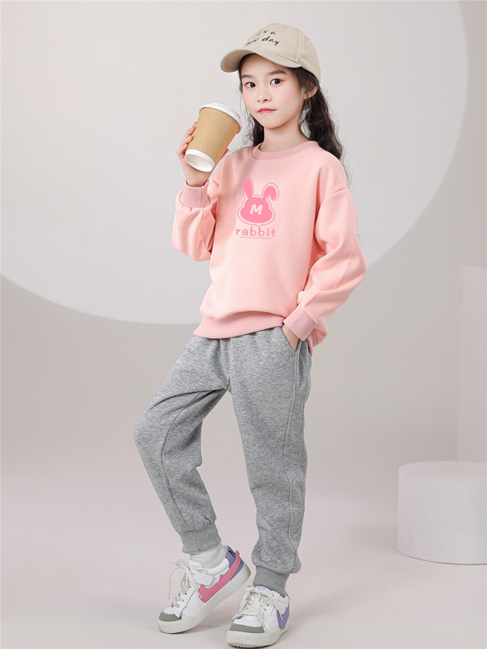 HA19112 - BỘ NỈ BÉ GÁI RABBIT