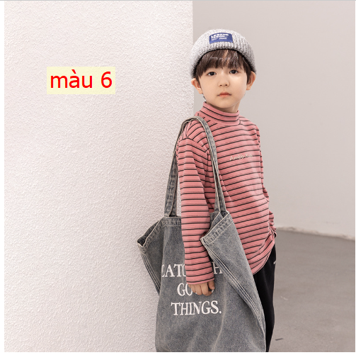 HH20116 - ÁO KẺ NGANG CỔ CAO CHO BÉ HÃNG AMBB
