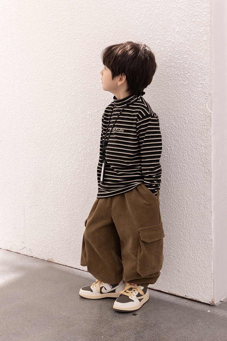HH20116 - ÁO KẺ NGANG CỔ CAO CHO BÉ HÃNG AMBB