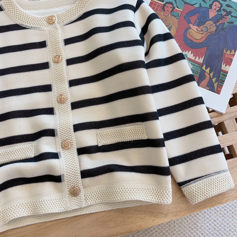 HH21117 - ÁO LEN CARDIGAN BÉ GÁI