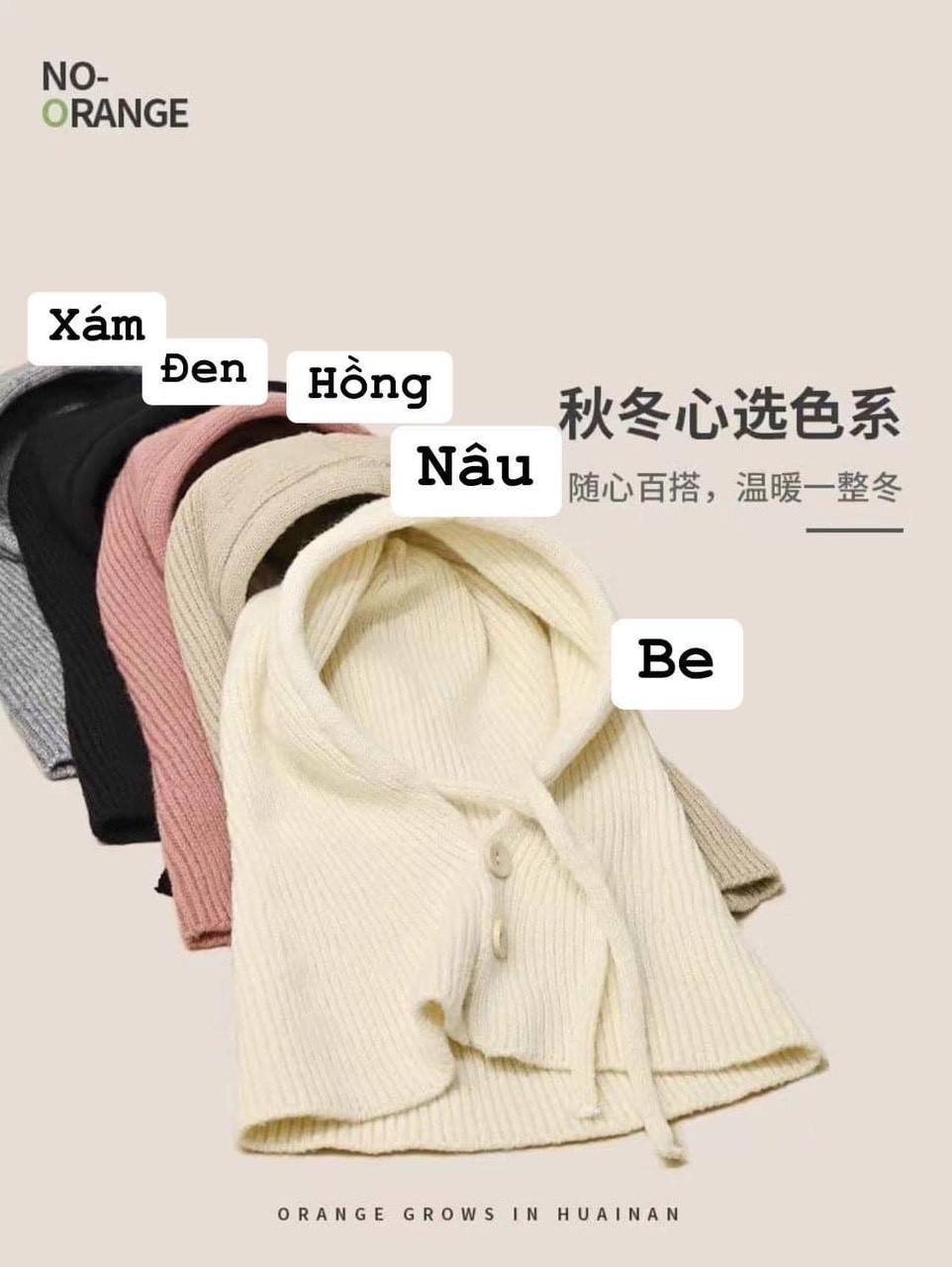 HA23115- MŨ LEN TRÙM ĐẦU HÀN QUỐC